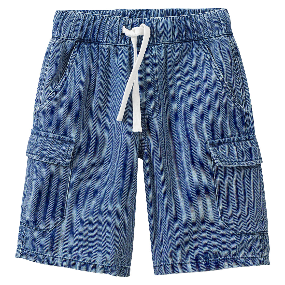 Jungen Pull-on-Jeansshorts mit Tunnelzug