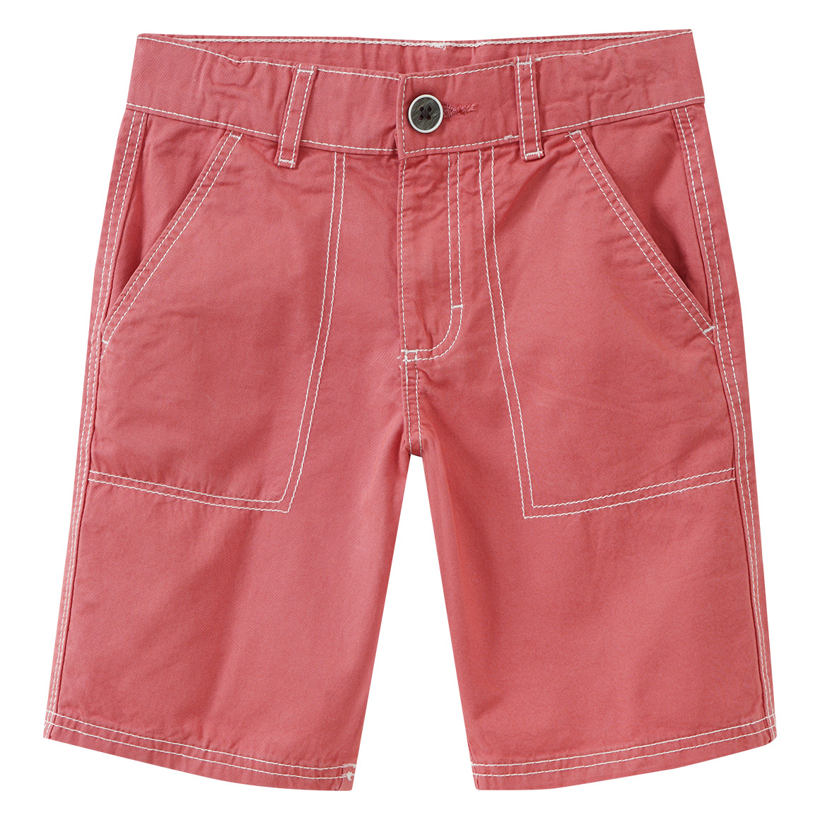 Jungen Shorts mit Kontrastnähten 