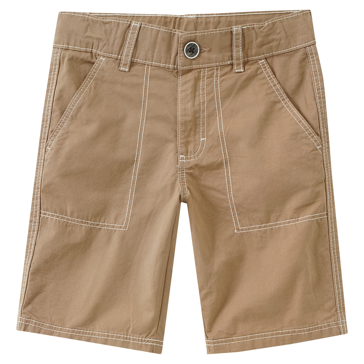 Jungen Shorts mit Kontrastnähten 