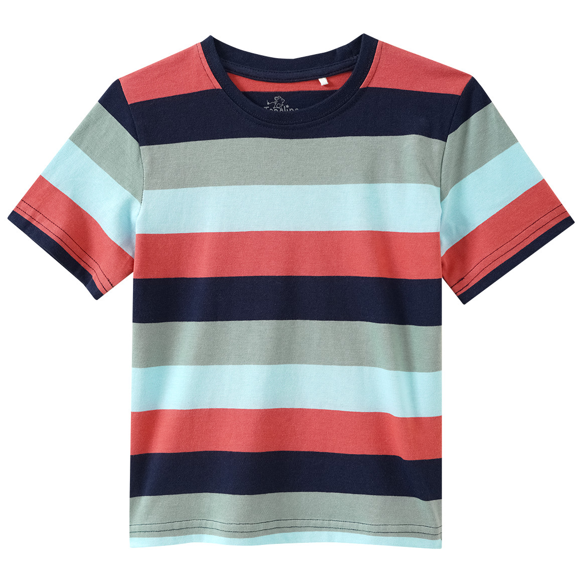 Jungen T-Shirt mit bunten Blockstreifen