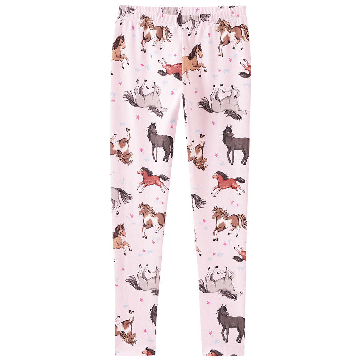 Mädchen Leggings mit Pferde-Allover