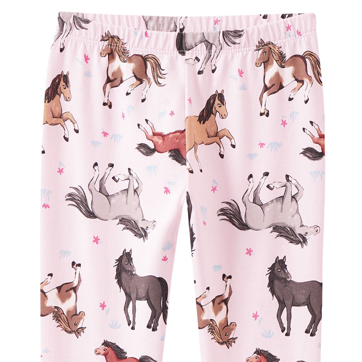 Mädchen Leggings mit Pferde-Allover
