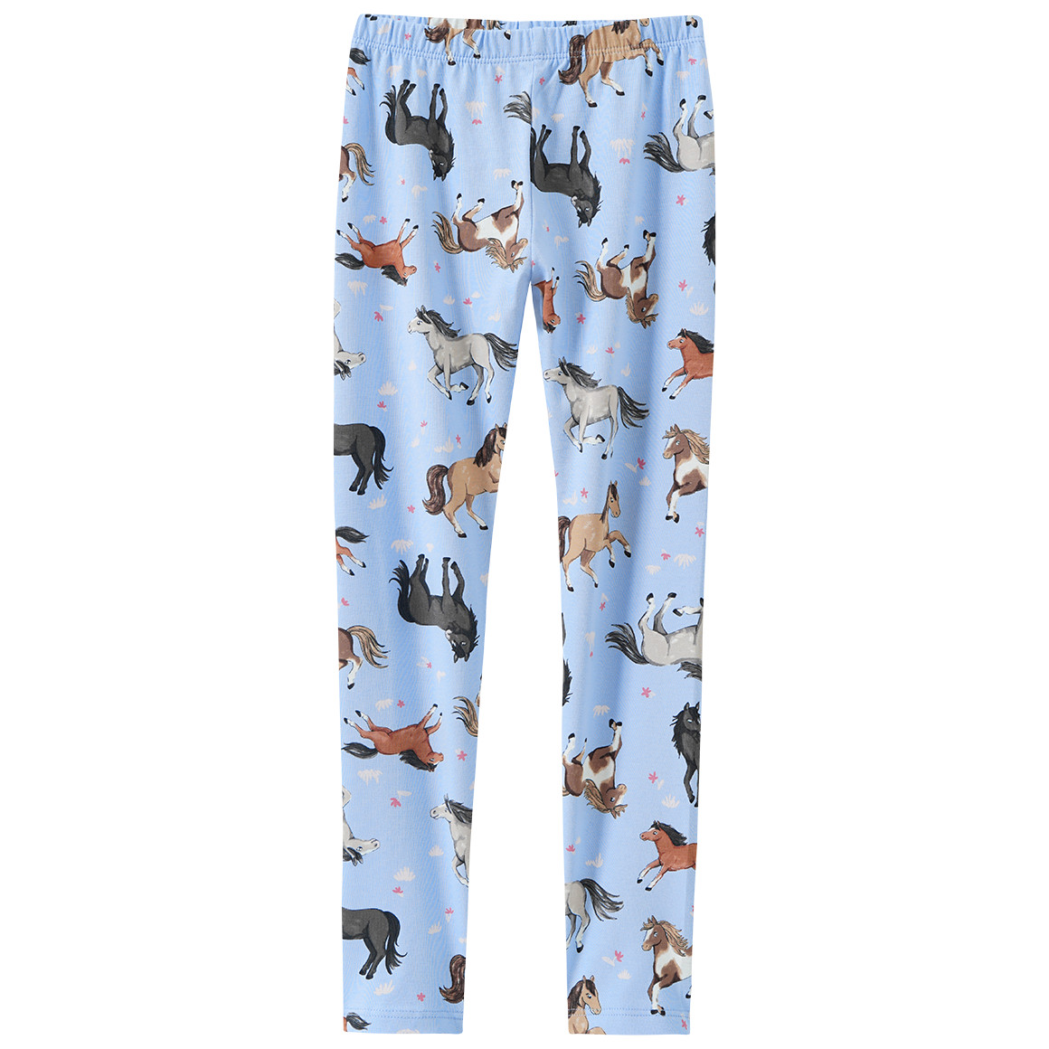 Mädchen Leggings mit Pferde-Allover