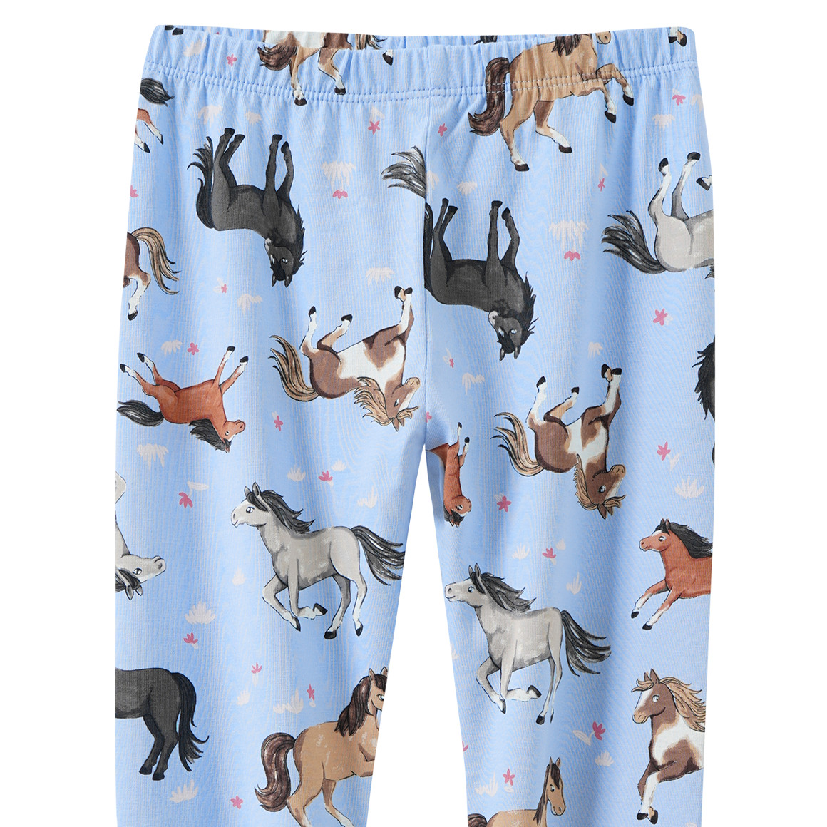 Mädchen Leggings mit Pferde-Allover
