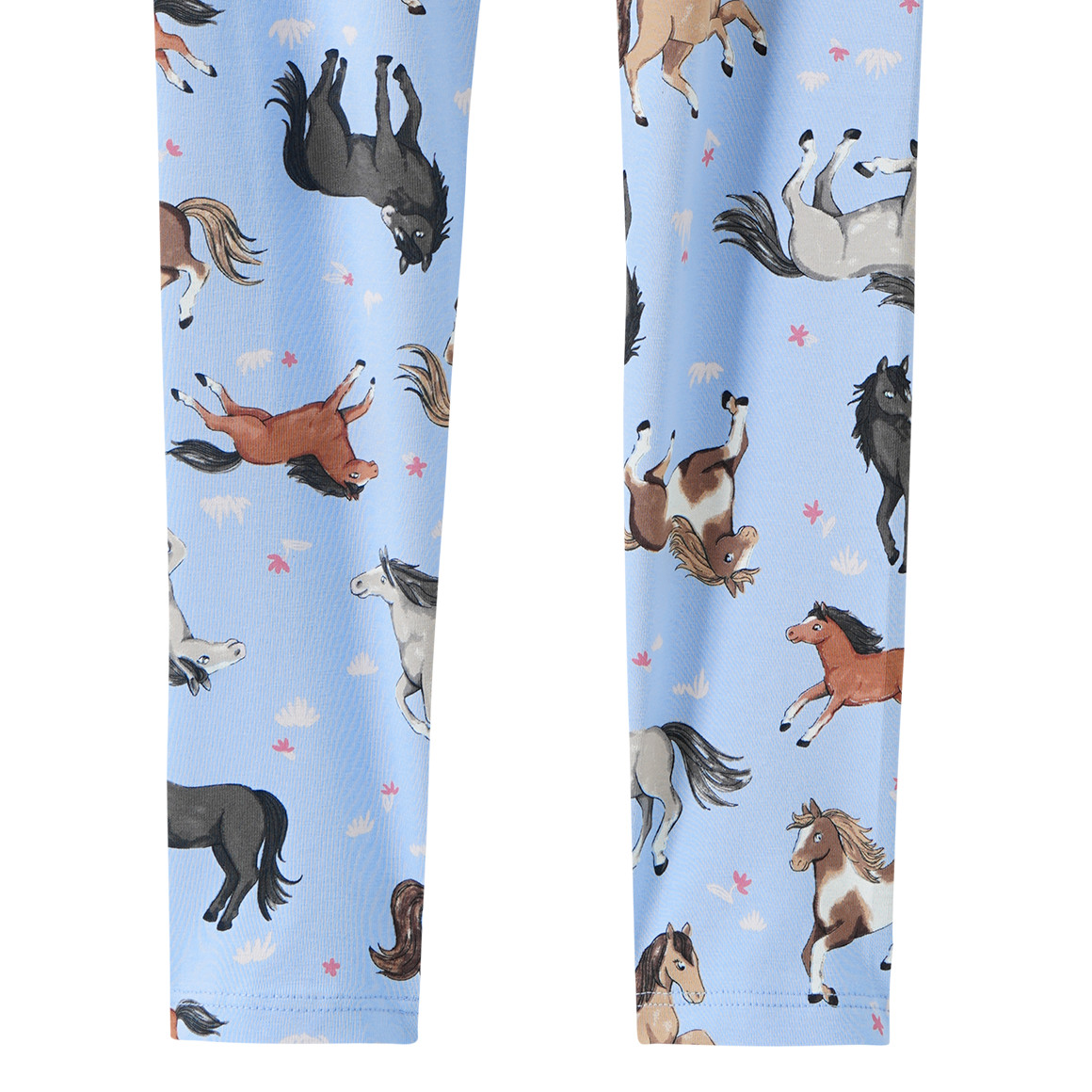 Mädchen Leggings mit Pferde-Allover