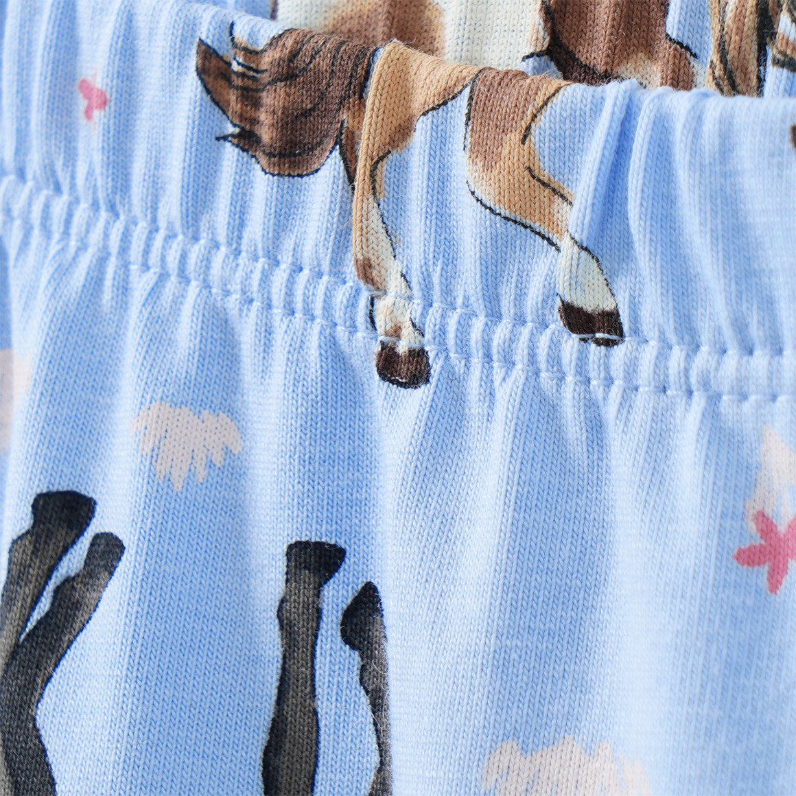 Mädchen Leggings mit Pferde-Allover