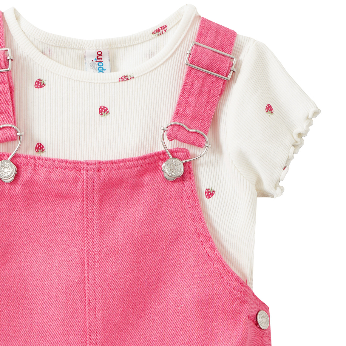 Mädchen Set mit Latzkleid und T-Shirt