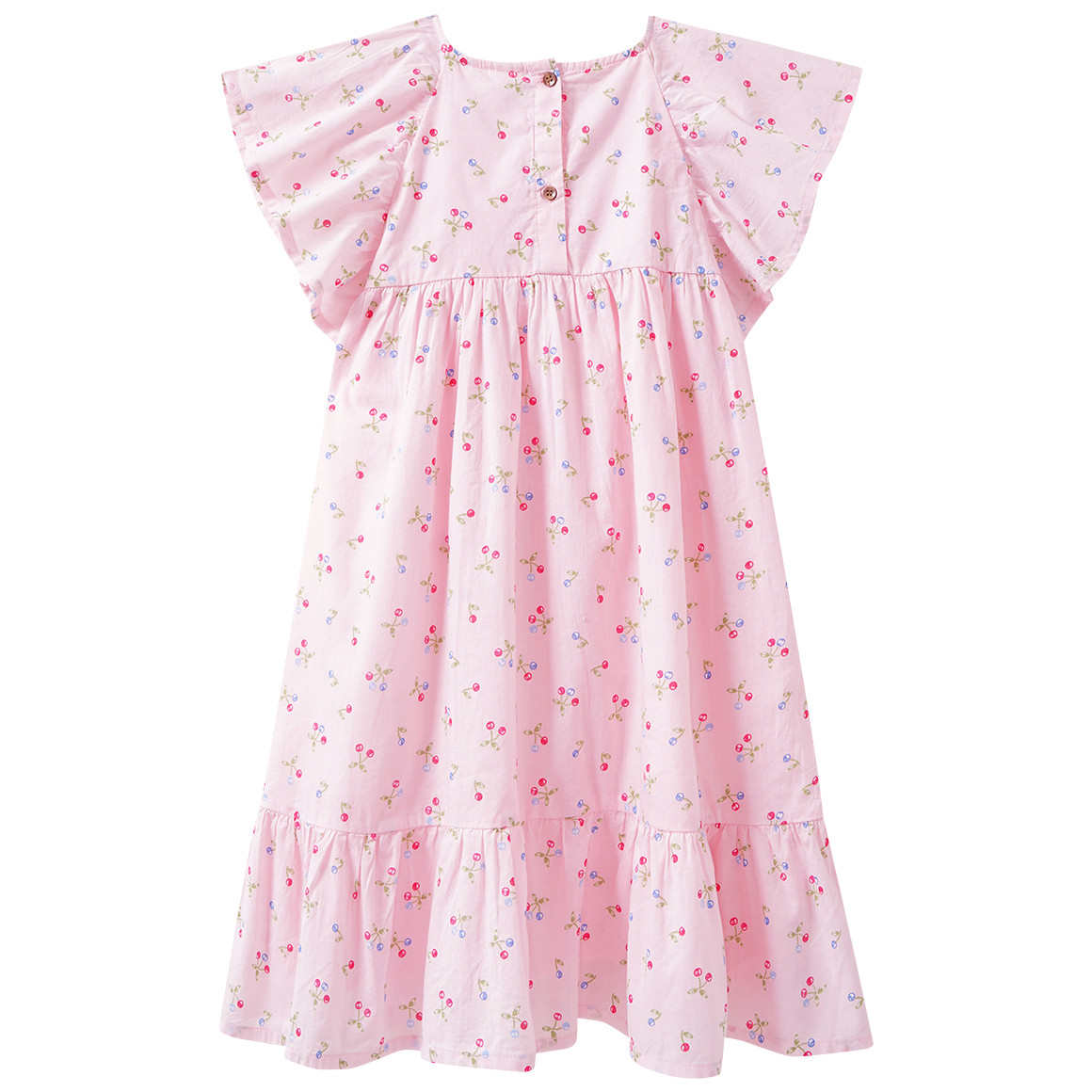 Mädchen Kleid mit Kirschen allover
