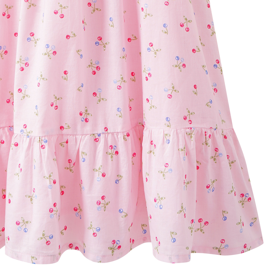 Mädchen Kleid mit Kirschen allover