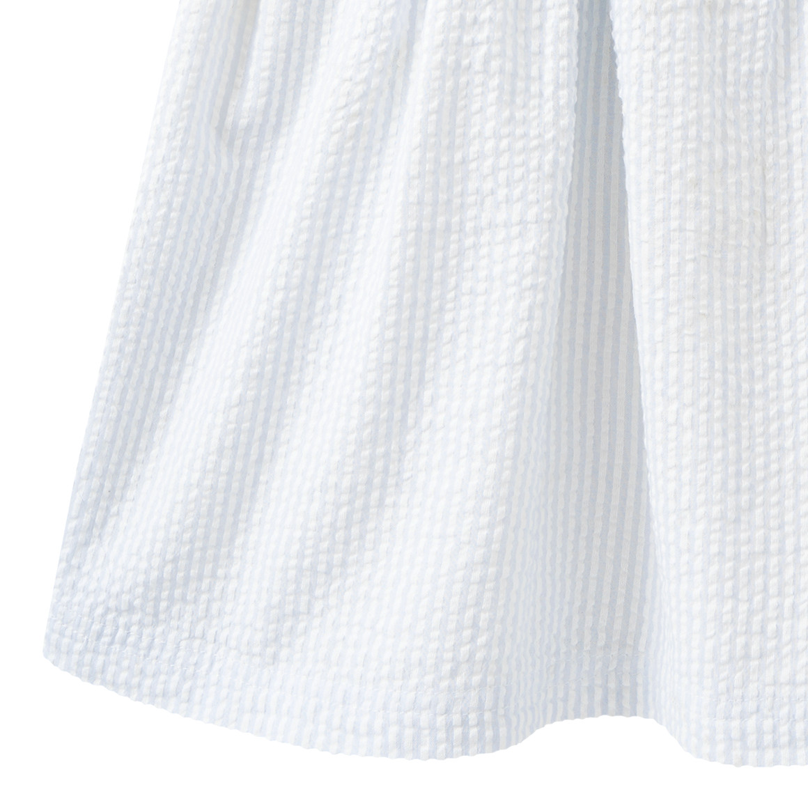 Mädchen Kleid mit Seersucker-Rockteil