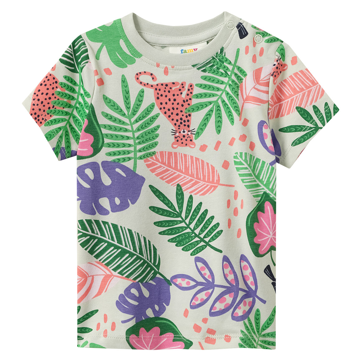 3 Baby T-Shirts mit bunten Motiven