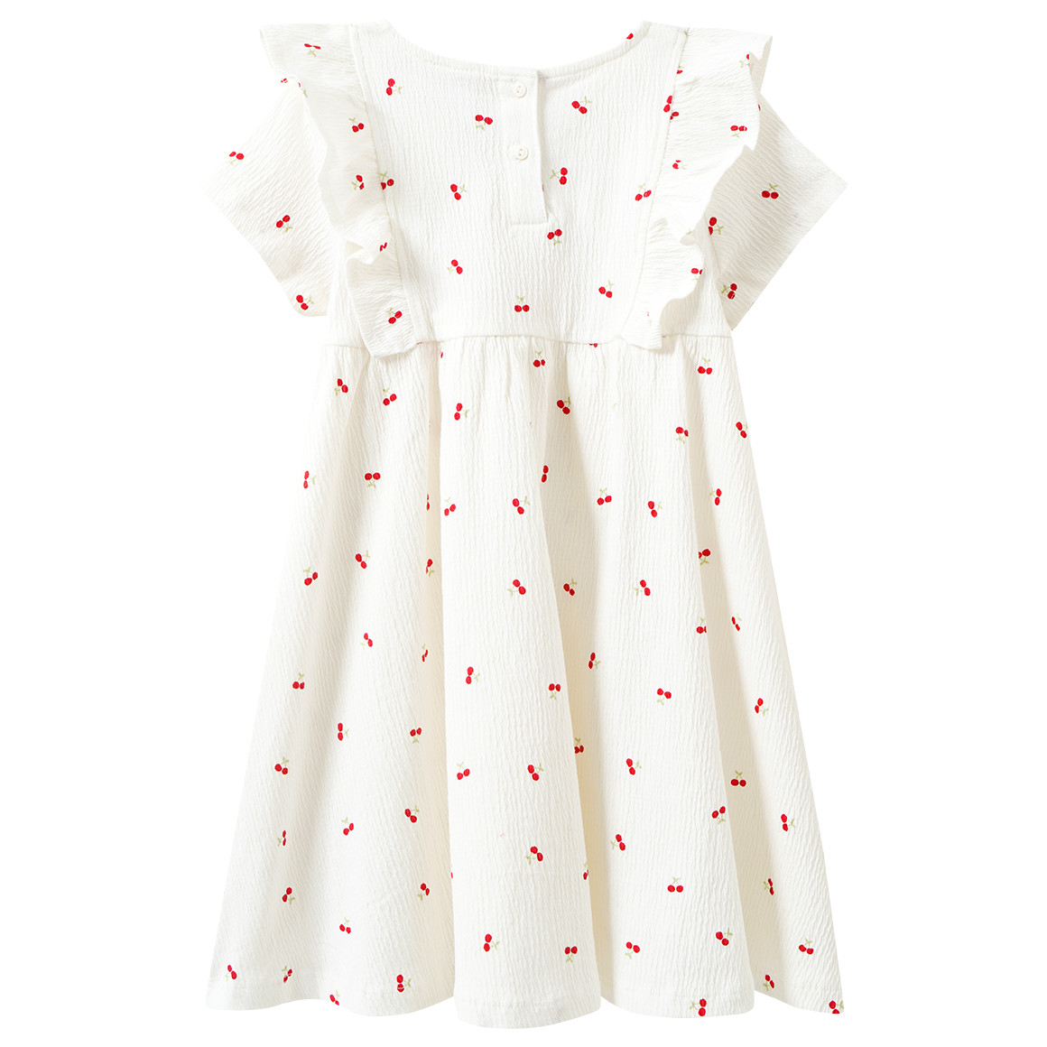 Mädchen Kleid mit Krepp-Struktur