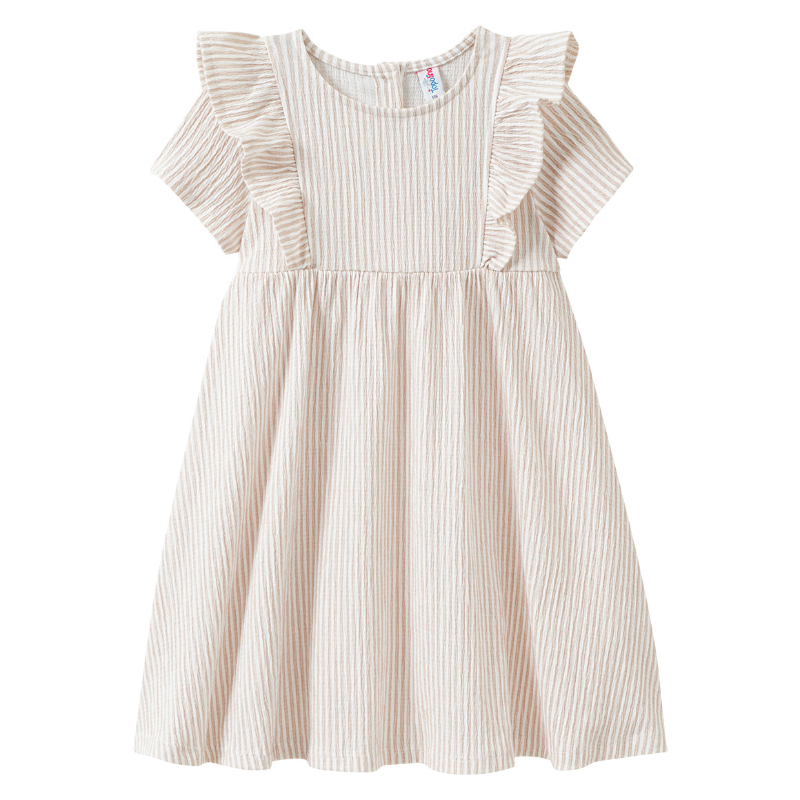 Mädchen Kleid mit Krepp-Struktur