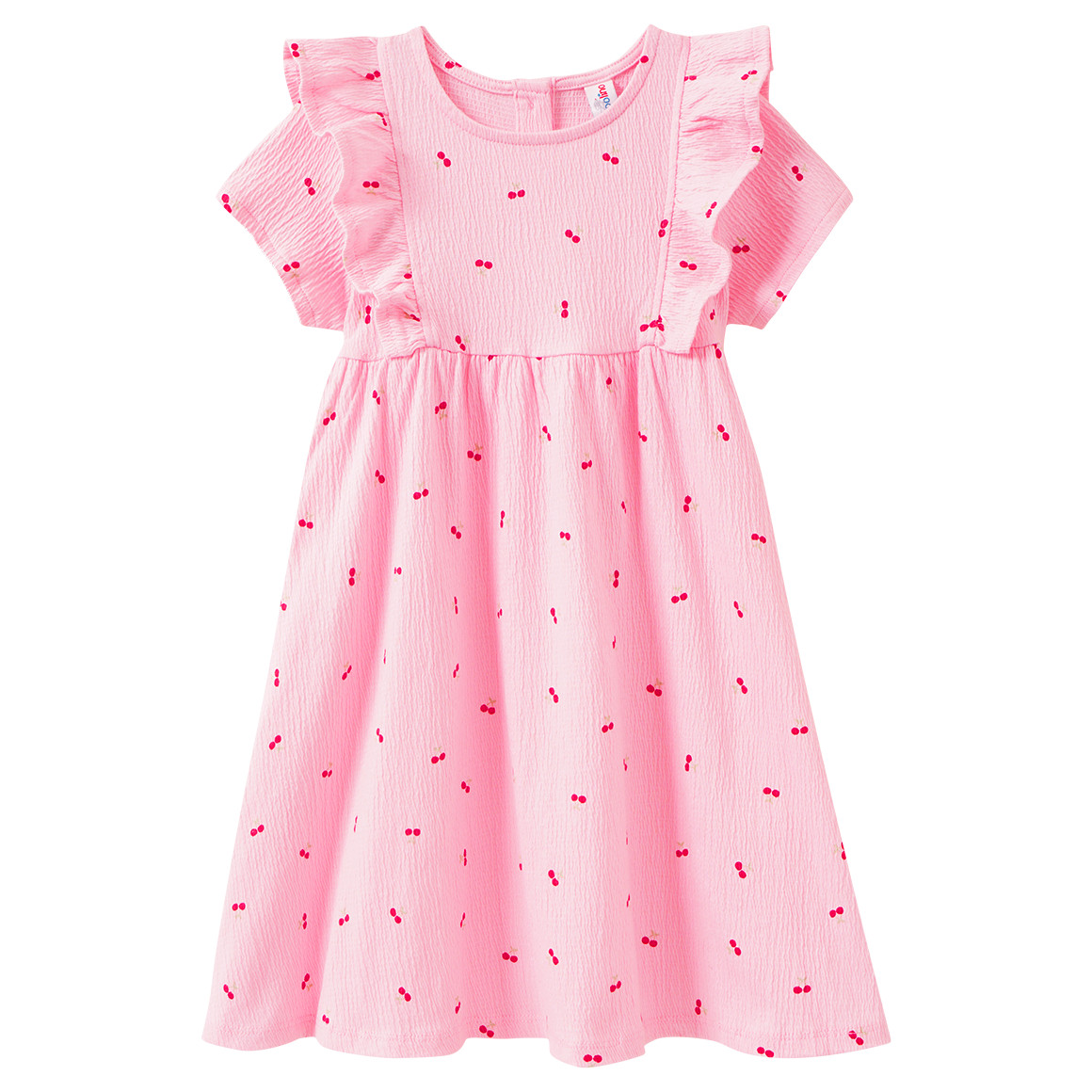 Mädchen Kleid mit Krepp-Struktur
