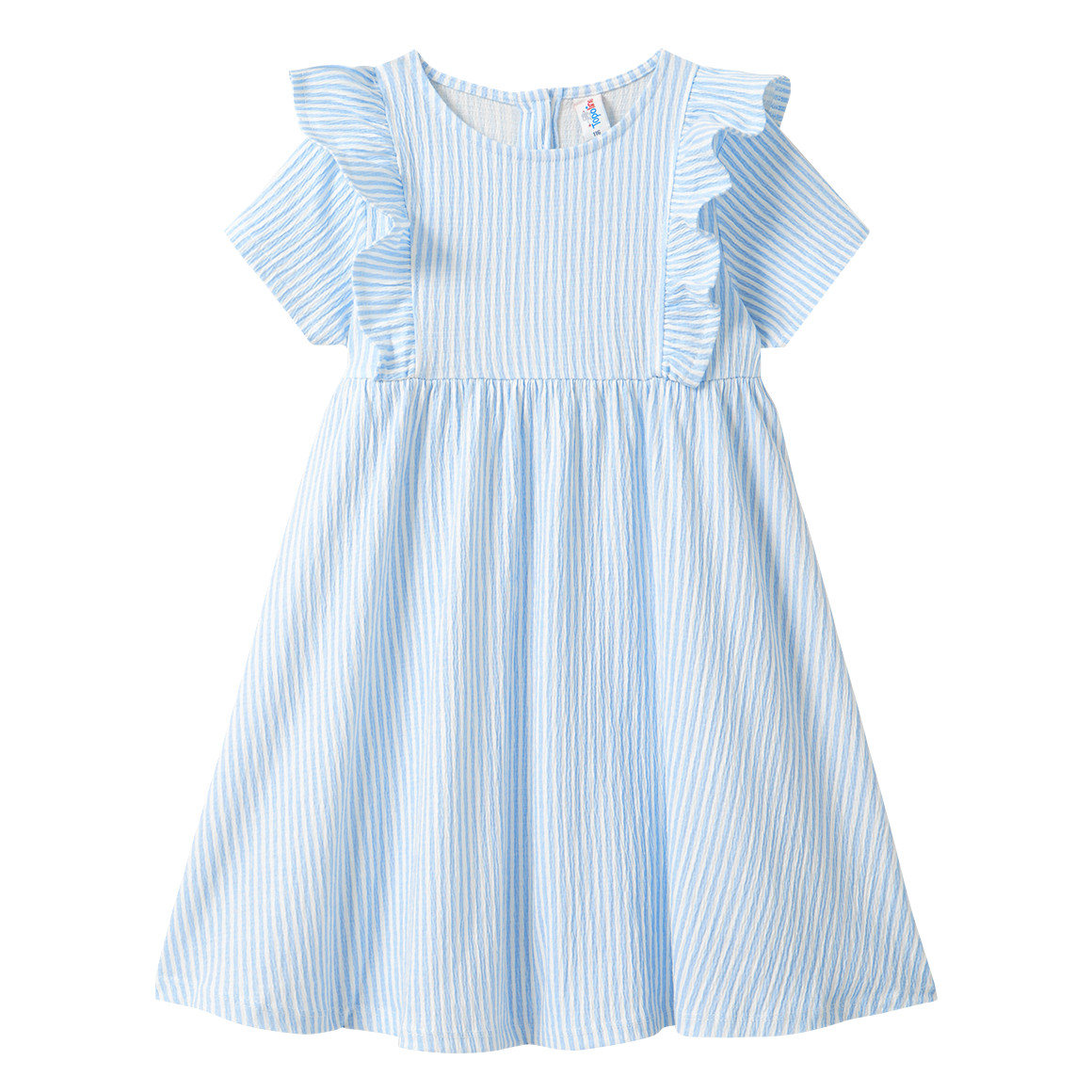 Mädchen Kleid mit Krepp-Struktur