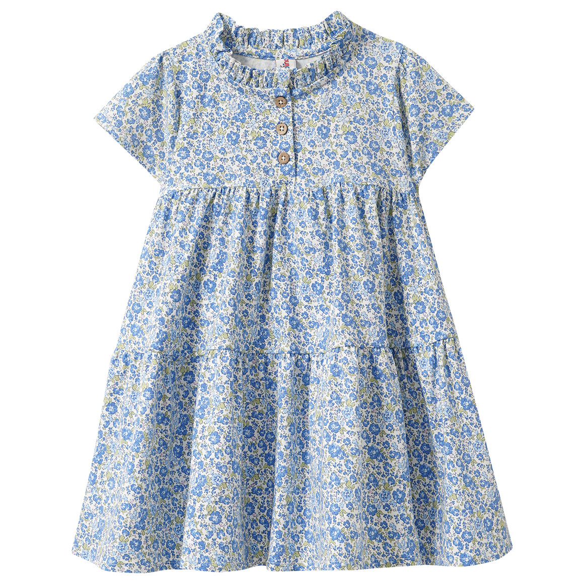 Mädchen Kleid im Millefleur-Dessin
