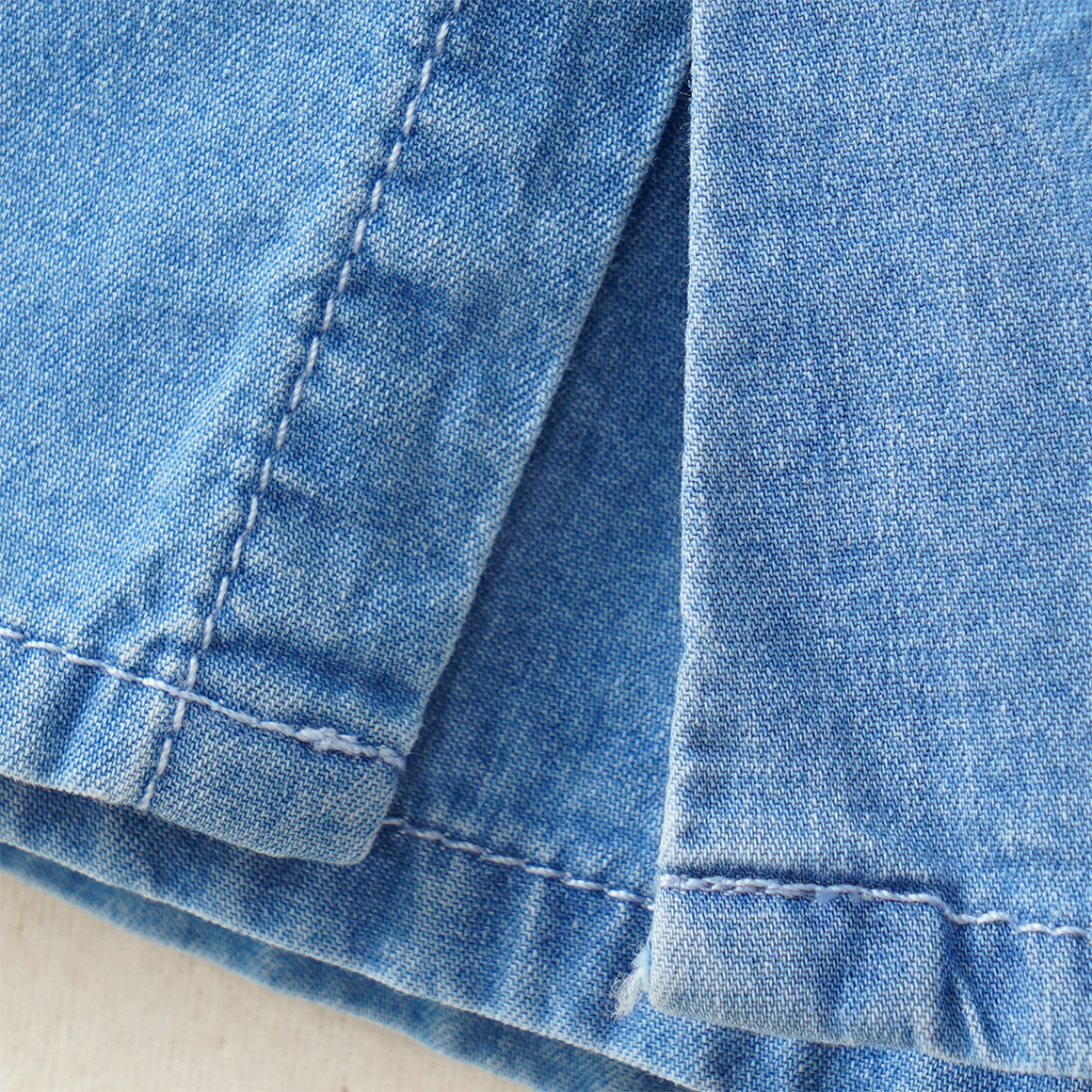 Jeansrok voor meisjes met ingebouwde short
