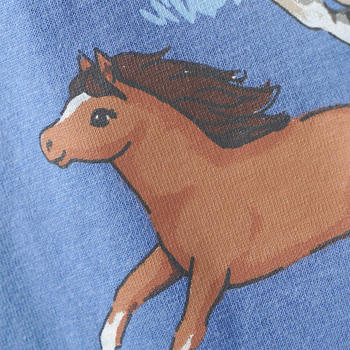 Mädchen T-Shirt mit Pferde-Print