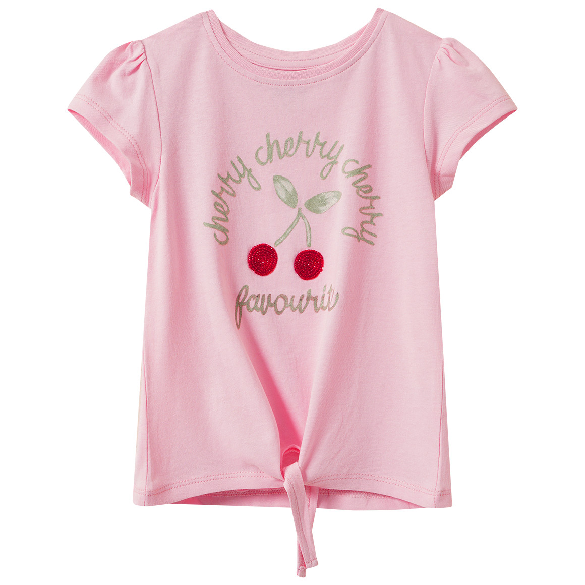 Mädchen T-Shirt mit Knotendetail