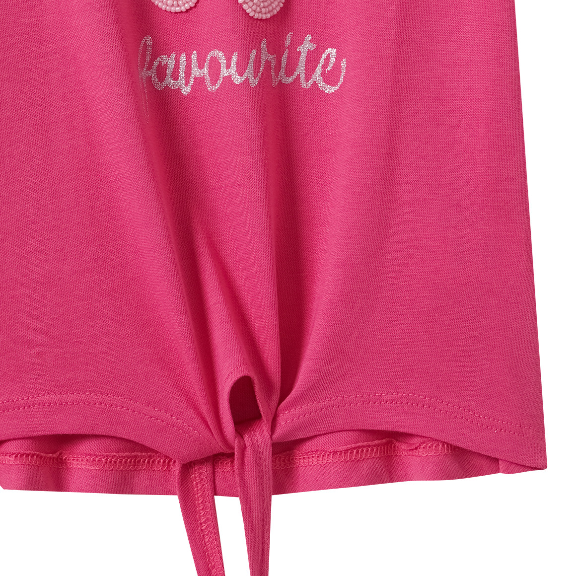 Mädchen T-Shirt mit Knotendetail