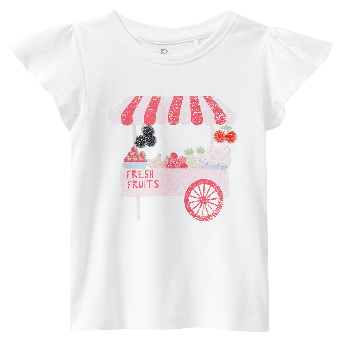 Mädchen T-Shirt mit Perlen-Details