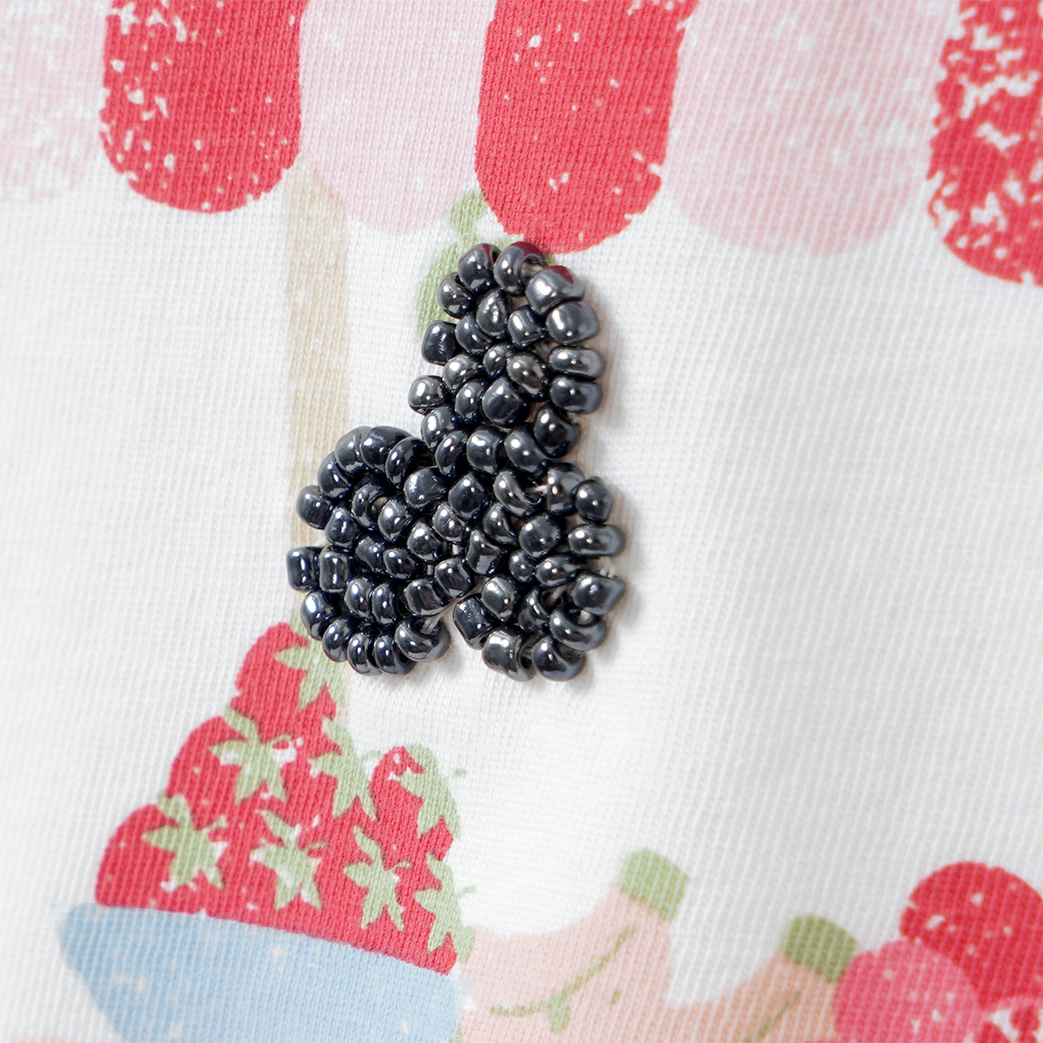 Mädchen T-Shirt mit Perlen-Details