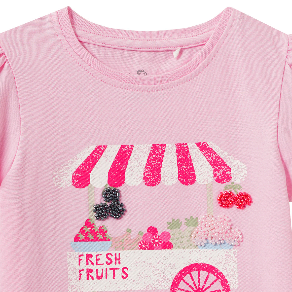Mädchen T-Shirt mit Perlen-Details