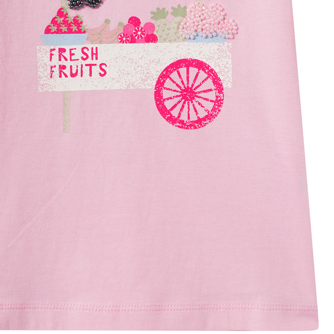 Mädchen T-Shirt mit Perlen-Details