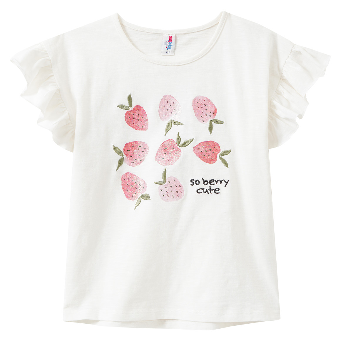 Mädchen T-Shirt mit Glitzer-Print