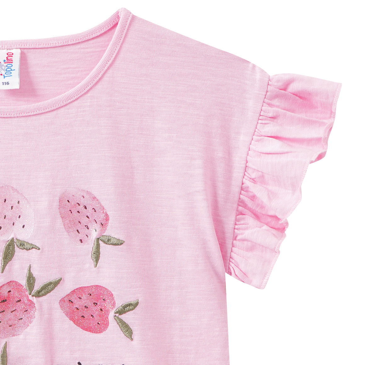 Mädchen T-Shirt mit Glitzer-Print