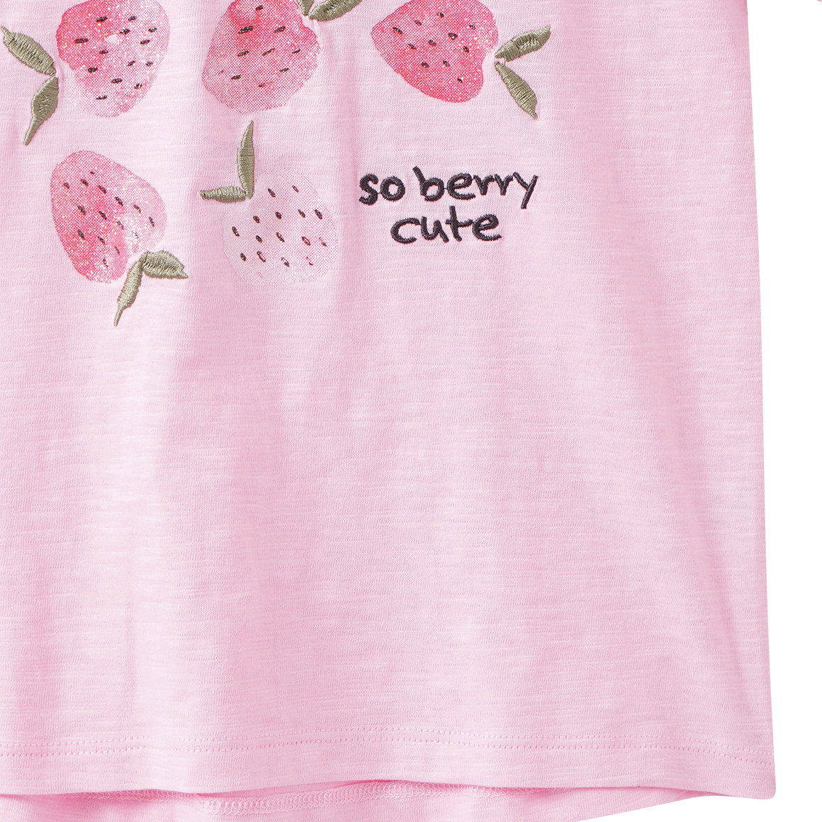 Mädchen T-Shirt mit Glitzer-Print