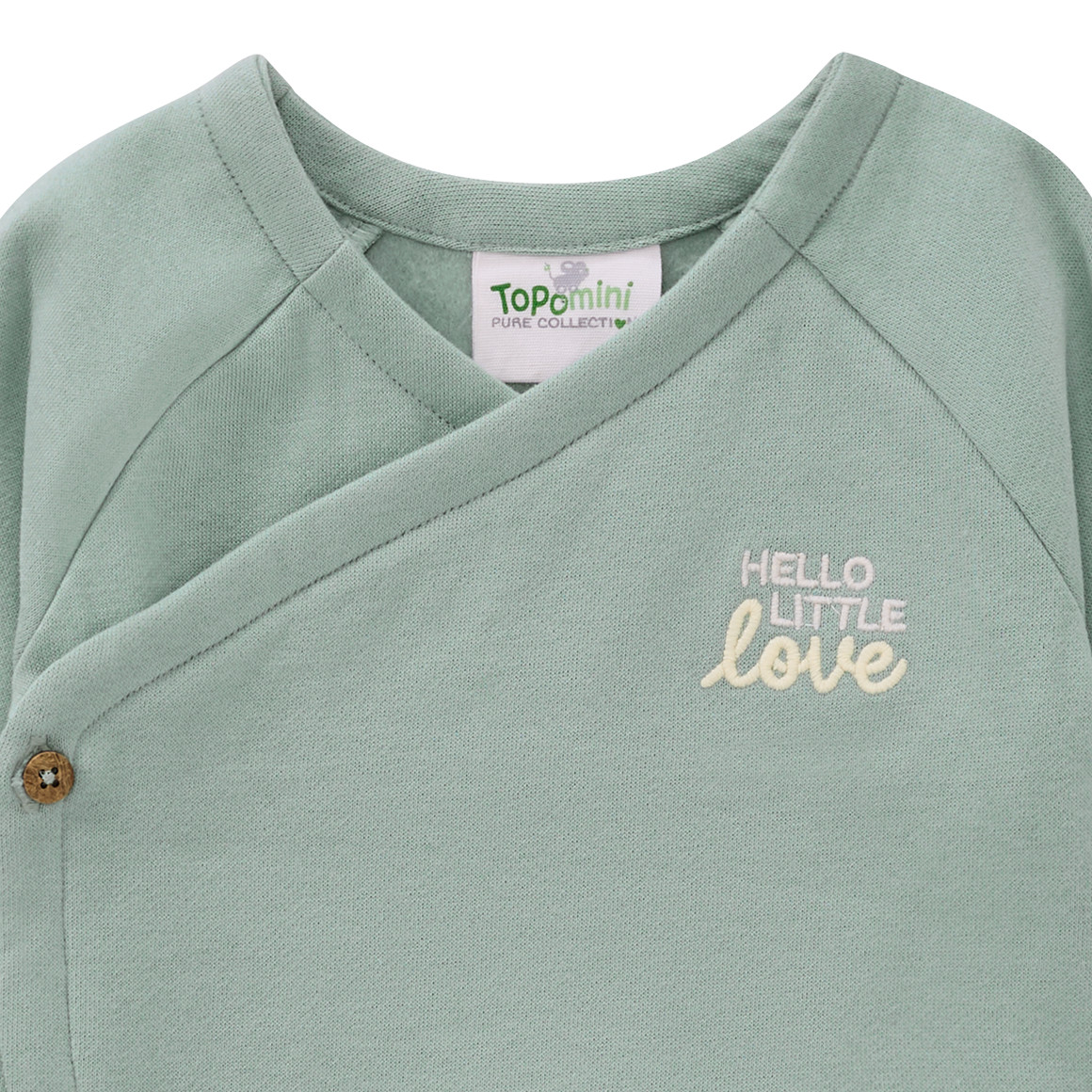 Newborn Wickeljacke mit gesticktem Schriftzug