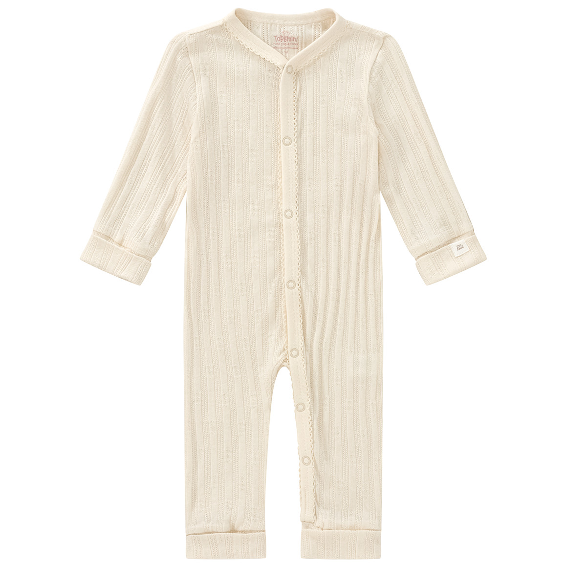 Newborn Schlafanzug mit Rippstruktur