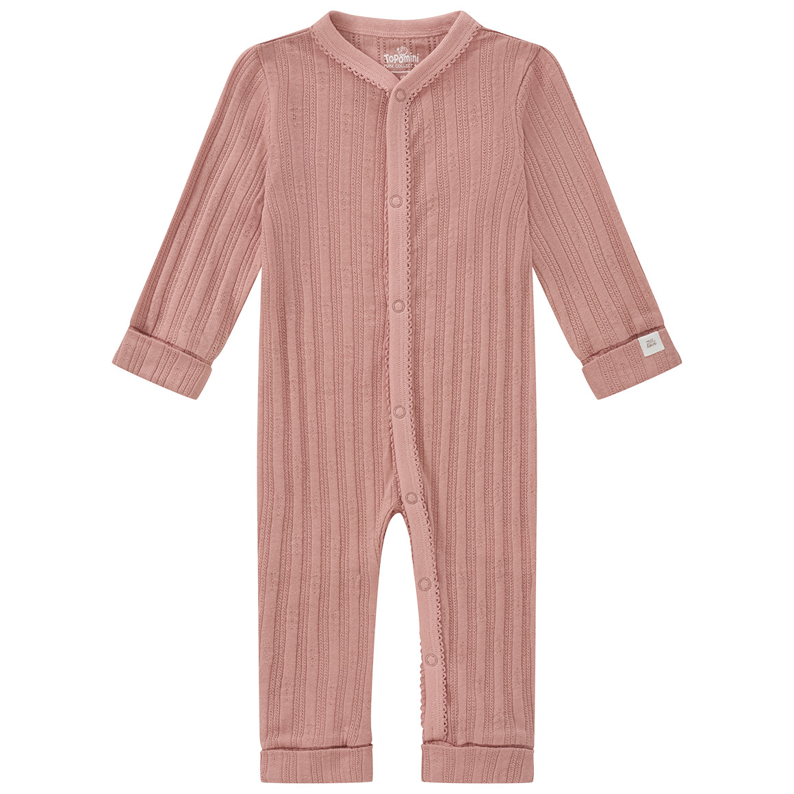 Newborn Schlafanzug mit Rippstruktur