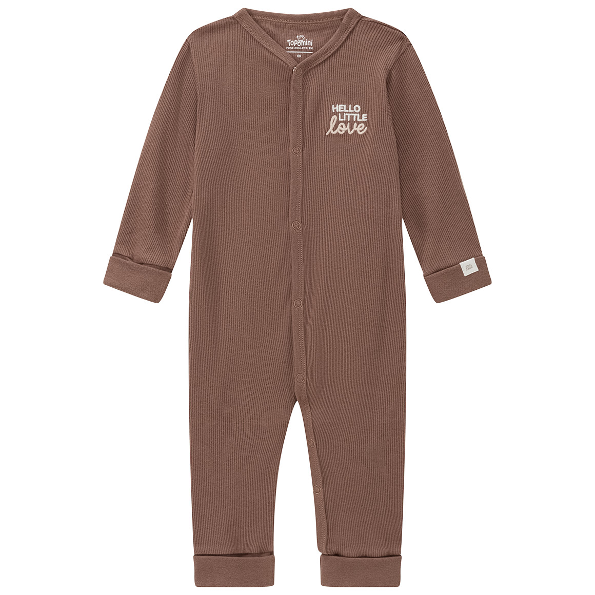 Newborn Schlafanzug mit Rippstruktur