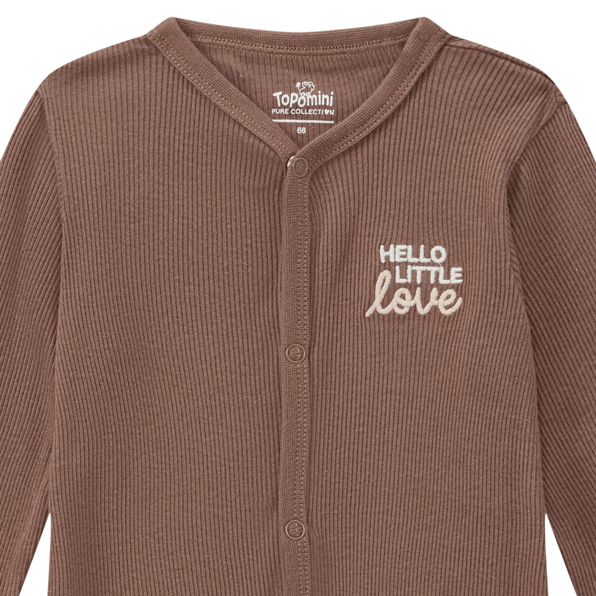 Newborn Schlafanzug mit Rippstruktur