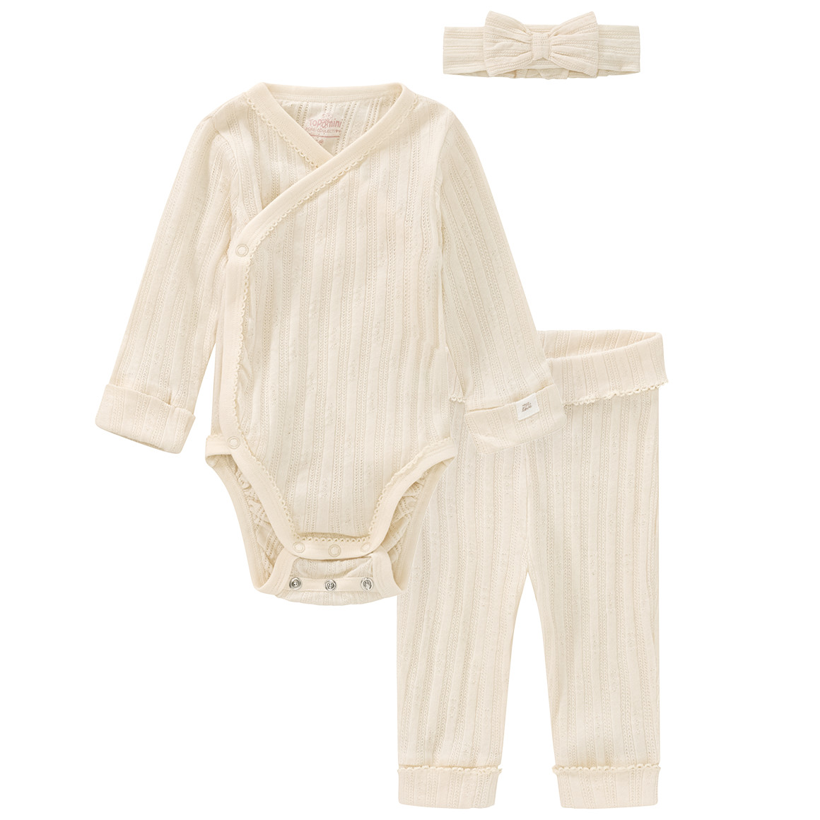 Newborn set met body, broek en hoofdband