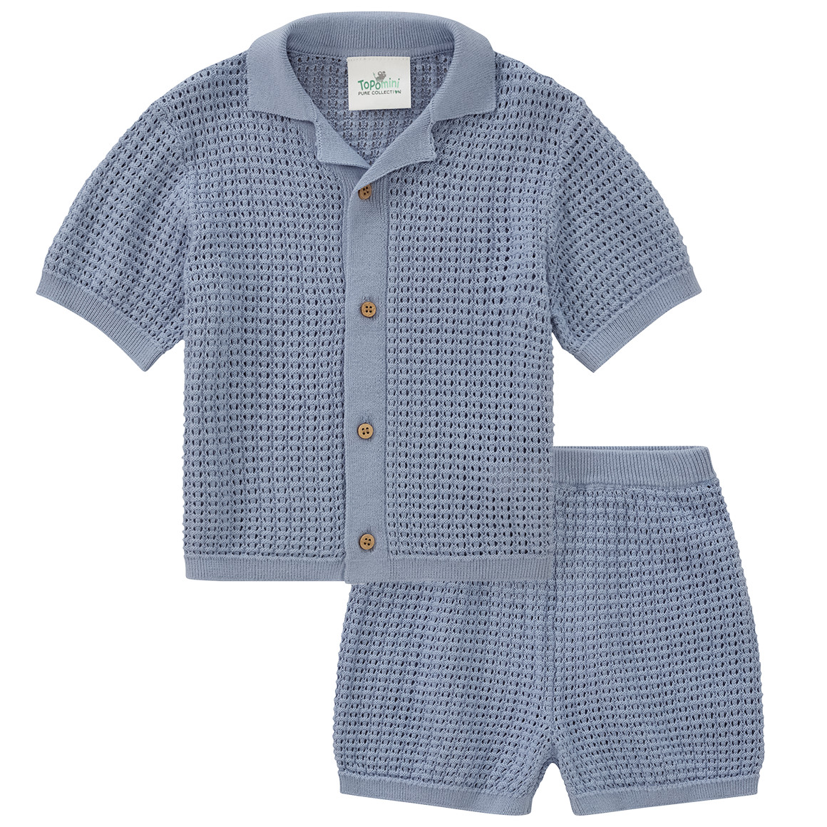 Baby Strick-Set mit Shirt und Hose