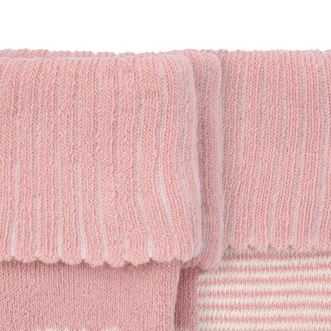 2 Paar Newborn Frottee-Socken mit Umschlag