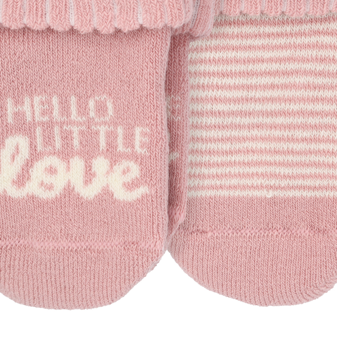 2 Paar Newborn Frottee-Socken mit Umschlag