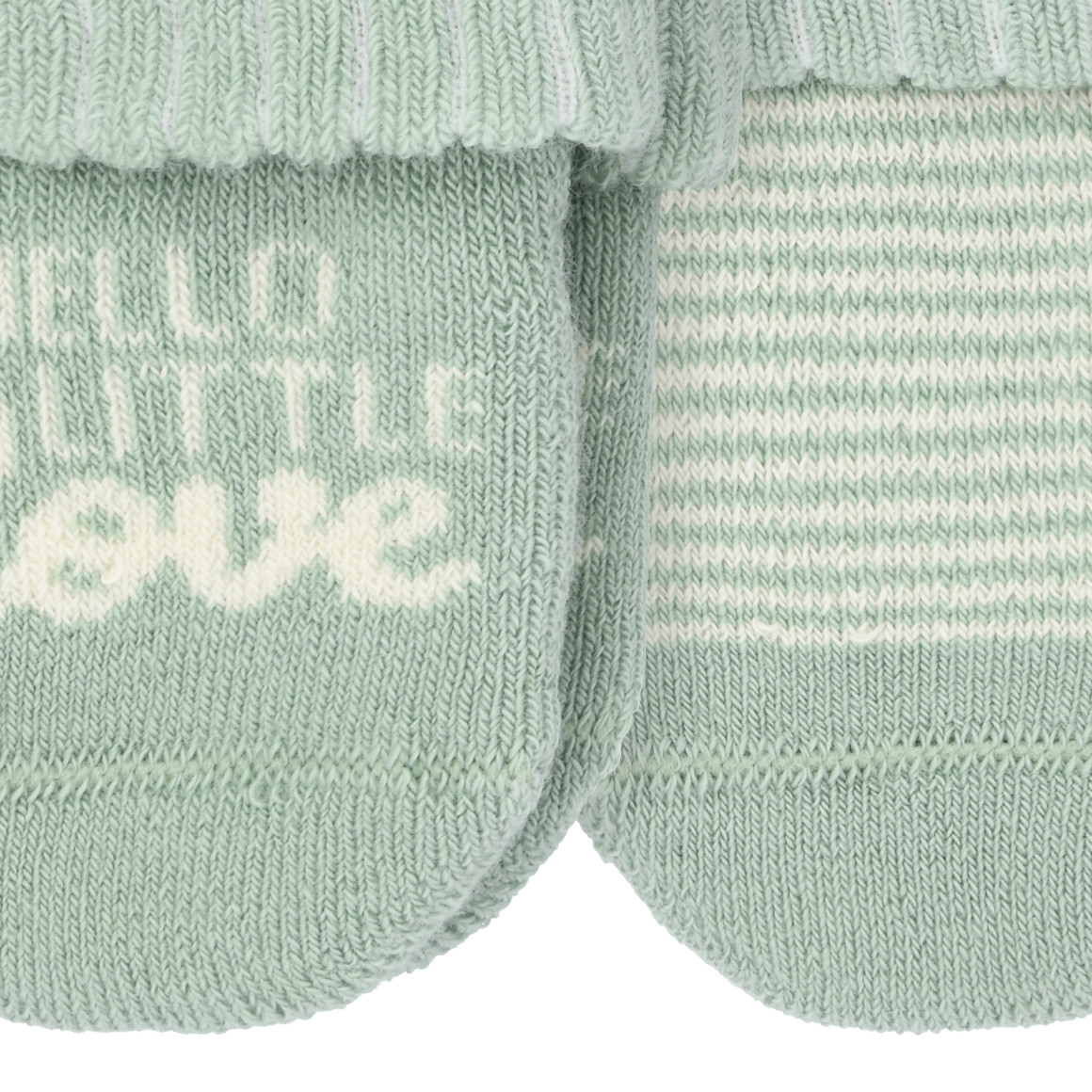 2 Paar Newborn Frottee-Socken mit Umschlag