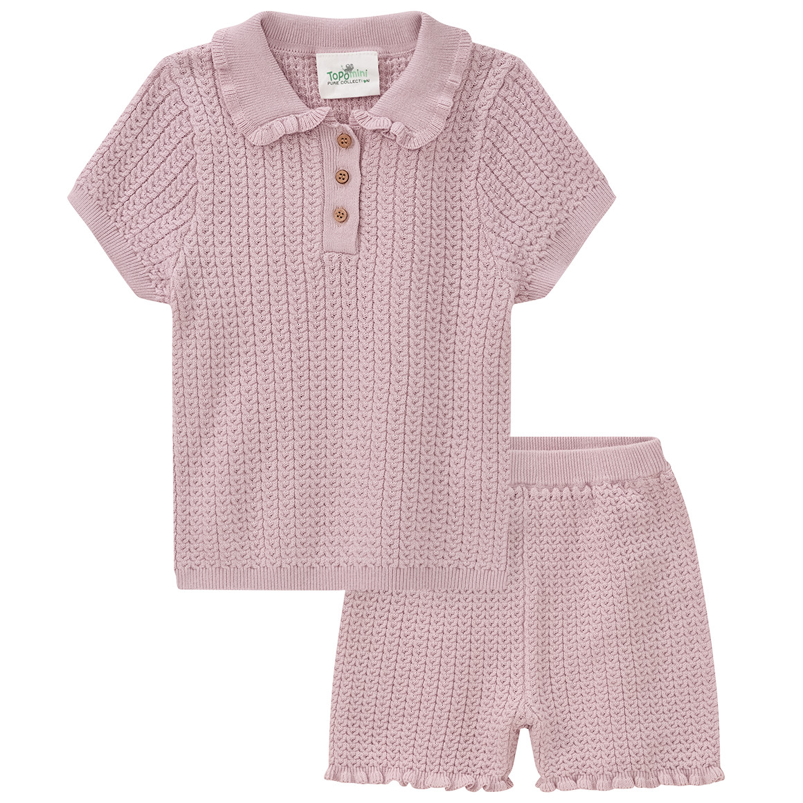 Gebreide babyset met shirt en broek