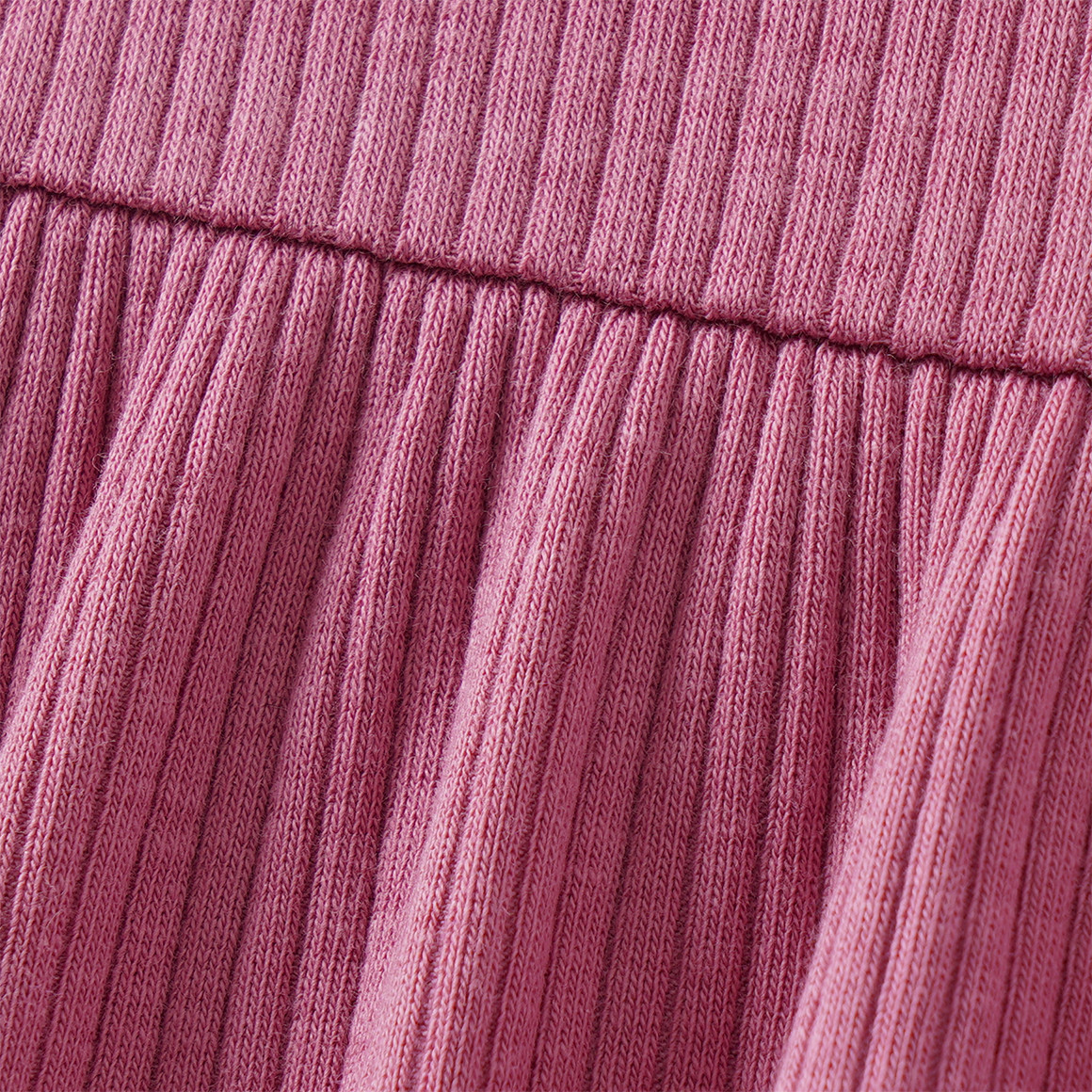 Mädchen Kleid mit Rippstruktur