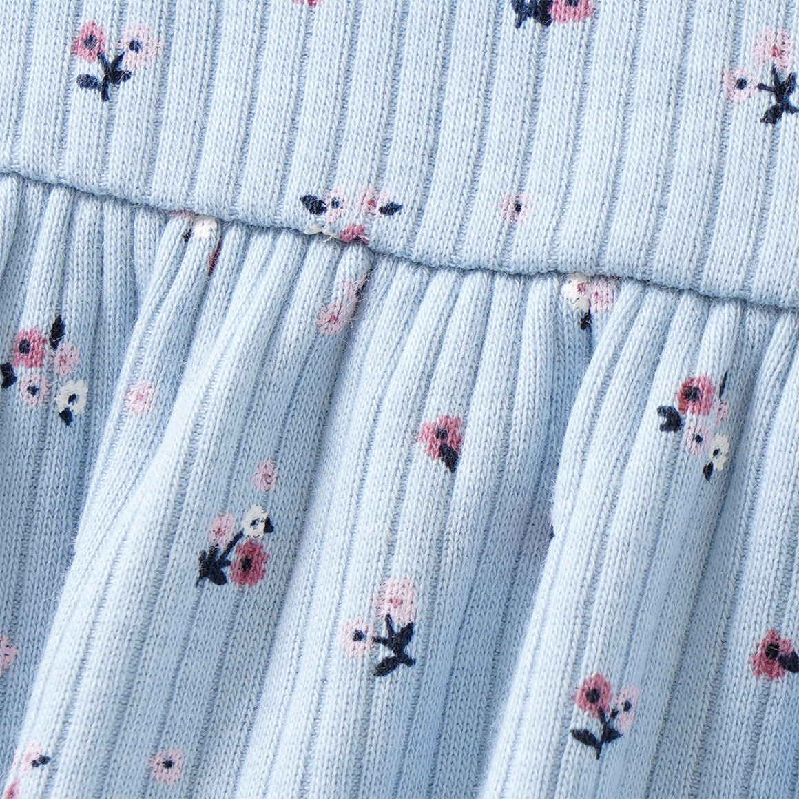Mädchen Kleid mit Rippstruktur