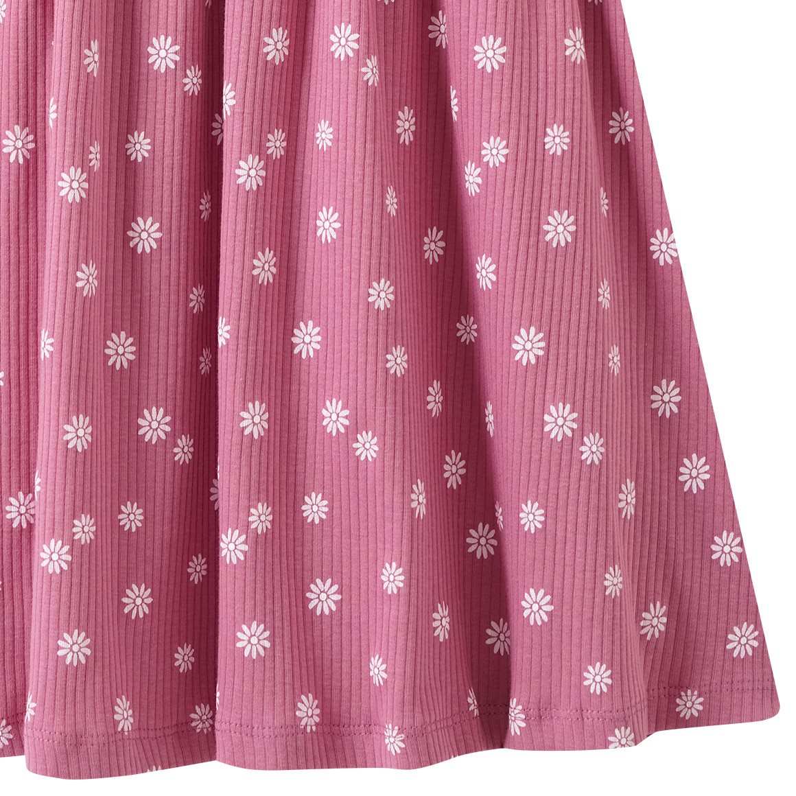 Mädchen Kleid mit Rippstruktur