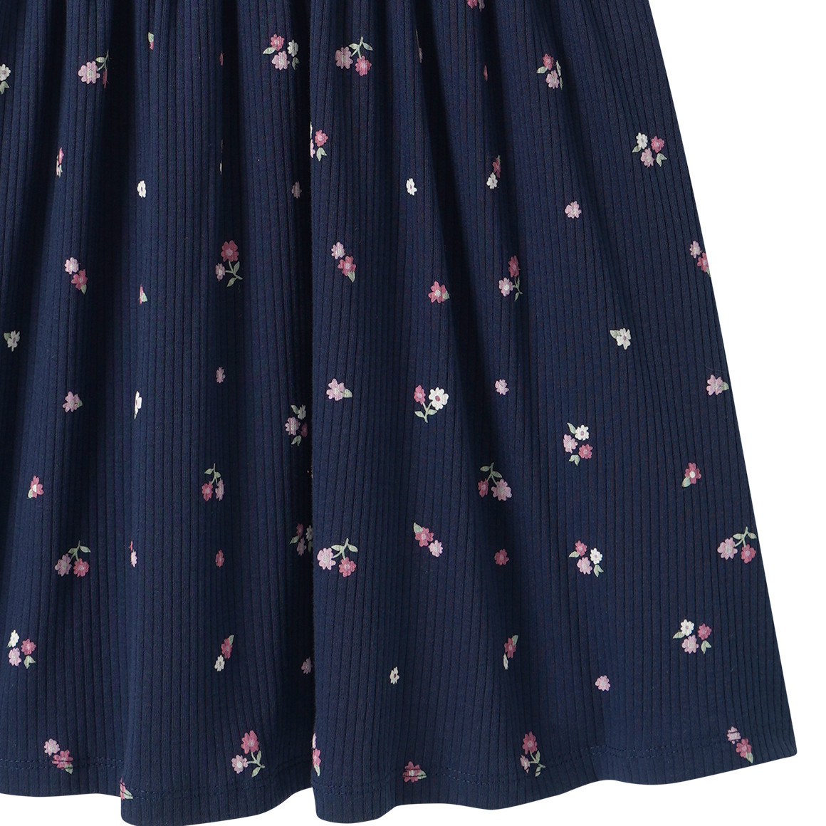 Mädchen Kleid mit Rippstruktur