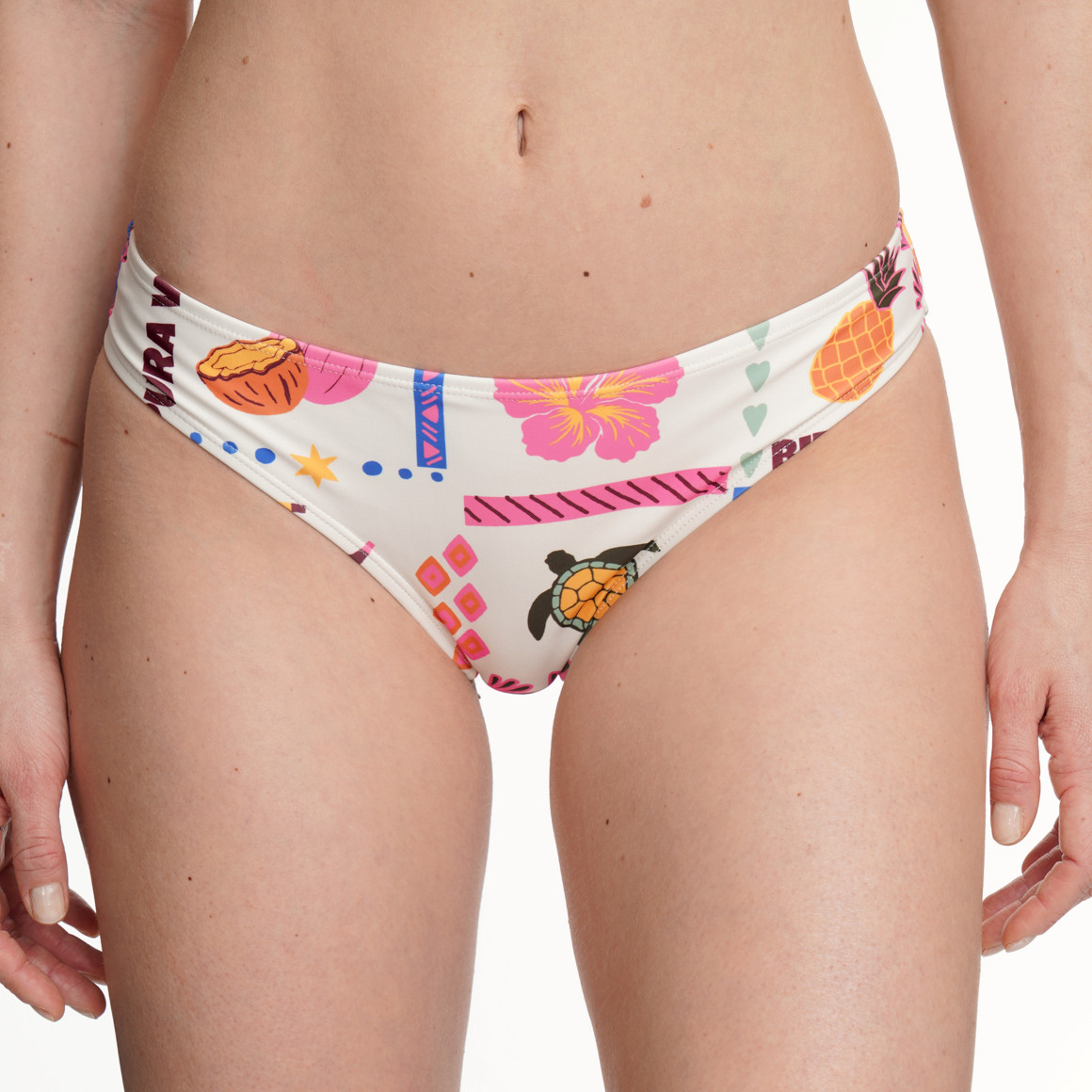 Damesbikinislip met all-over print