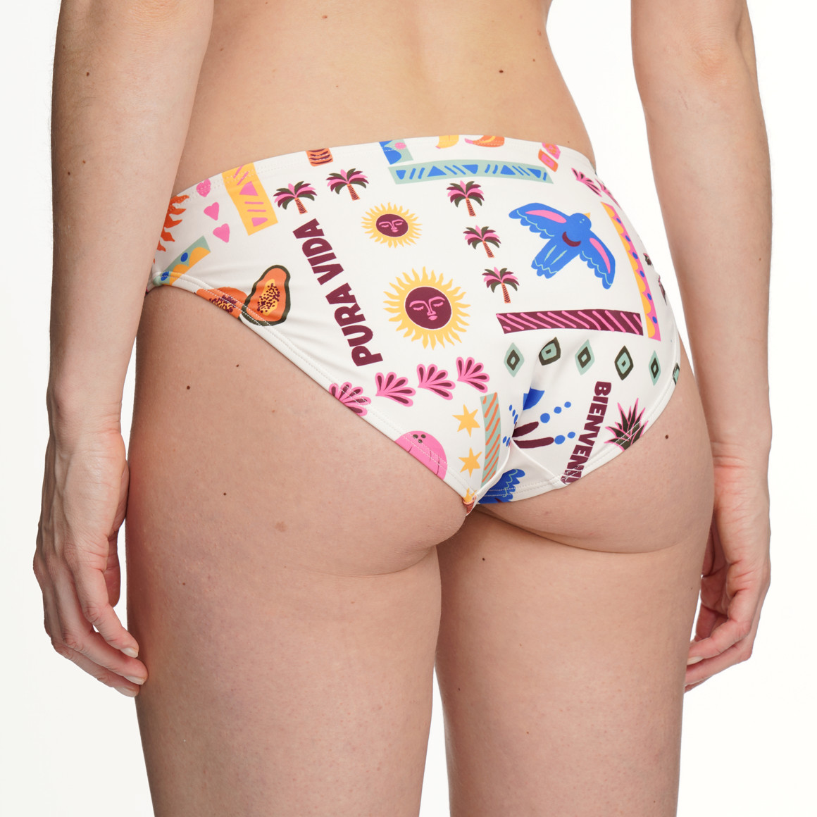 Damesbikinislip met all-over print
