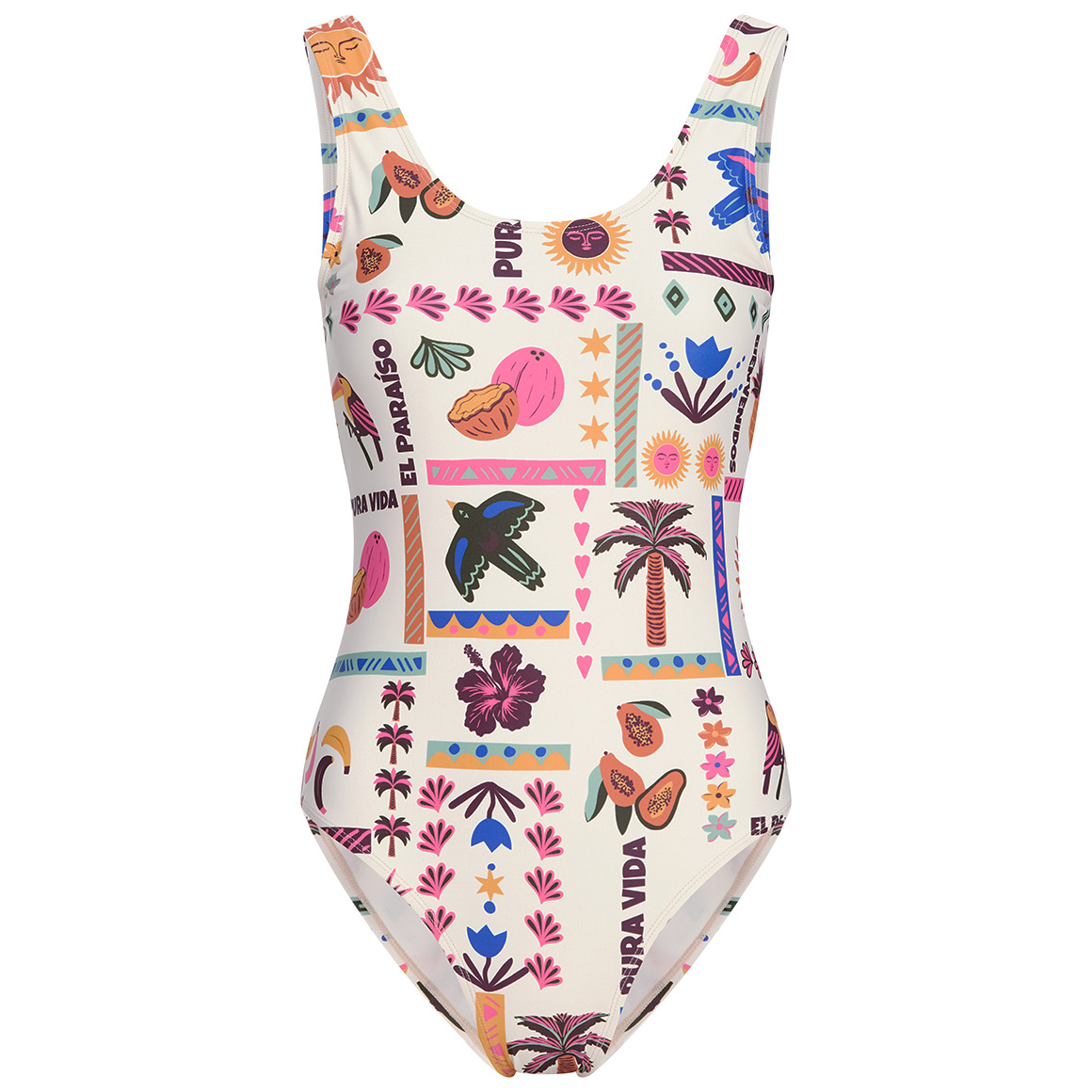 Damen Badeanzug mit Allover-Print