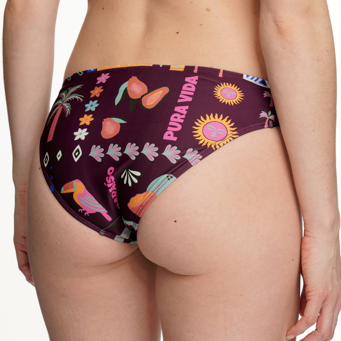 Damen Bikinislip mit Allover-Print